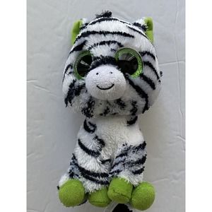 TY Beanie Boos - ZIG-ZAG the Zebra (Glitter Eyes) (6 inch)